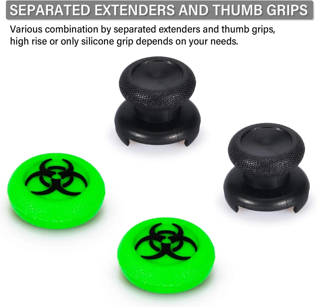 Rubber AXTION X/S Sets Xbox Thumbstick New Bundle for Green) Extender & & Like One Cover Texture FPS BOLT Silicone Series 3D 2 Controller(BioH Grip Xbox