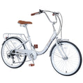 je Girls Bicycle and Bike 8+Years, Aluminium jx Alloy Yone Inch derailleur,Silver Frame,7-speed Kids Ages 22 for Shifter