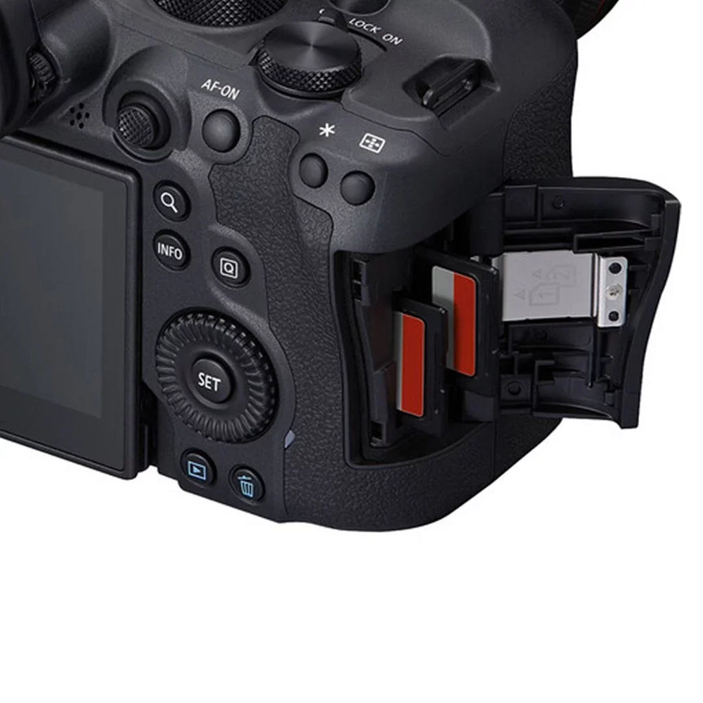 LED Flash Mount Case EF Card + Adapter Canon + + Memory Accessory with R6 RF 24-105mm Lens ZeeTech Mark Mirrorless + Bundle EOS Camera SanDisk II + 75-300mm + 32GB