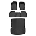 Row Liner Black for SA0568-B0568-D0568 Set Fit Floor Row Jeep 2 All Cargo & Black 2nd Behind Mat Custom Smartliner climate Grand the L, Cherokee 2021-2023 Liner