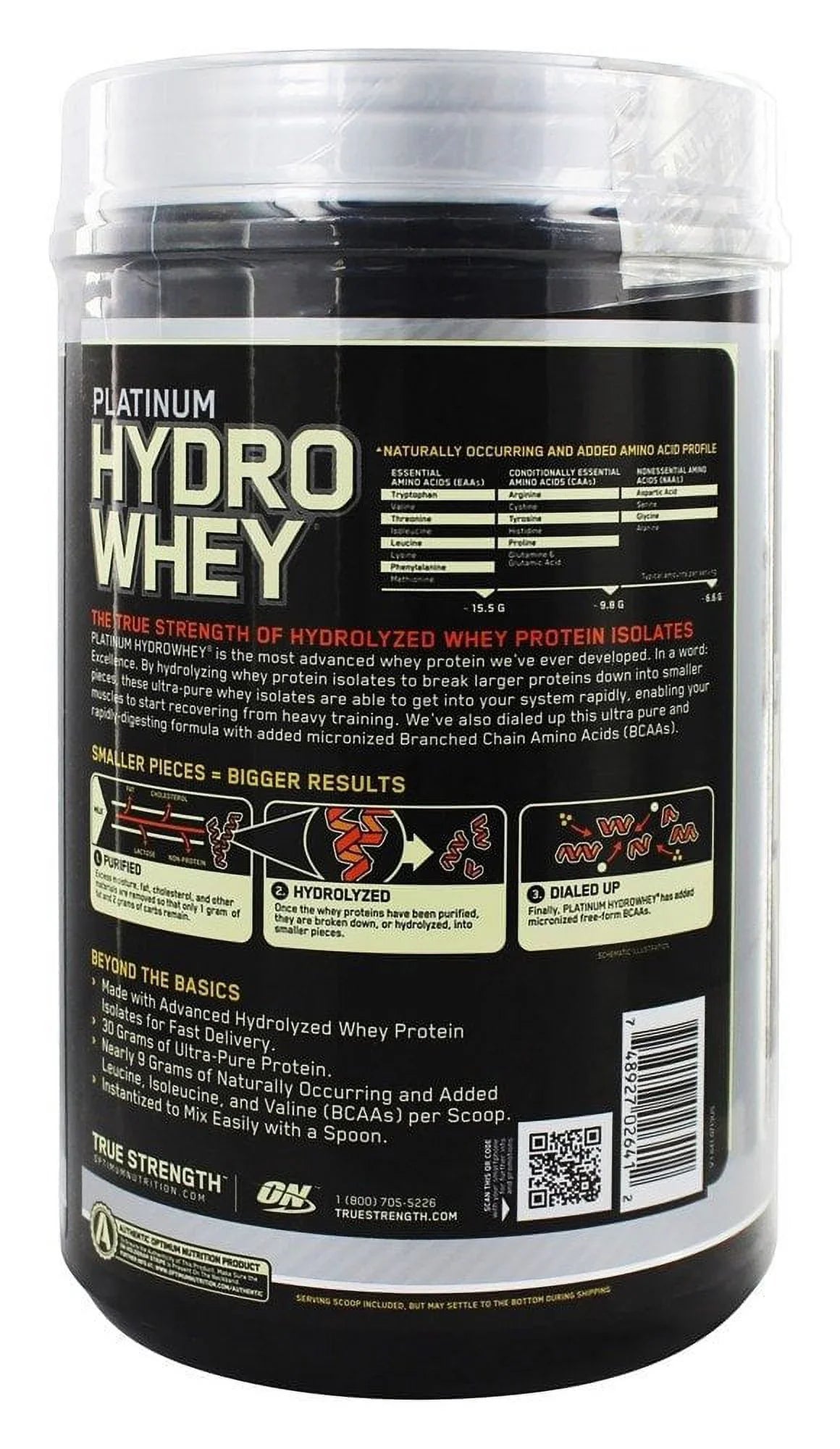 Whey, Optimum Whey Hydro Platinum Nutrition lb 1.75 Hydro