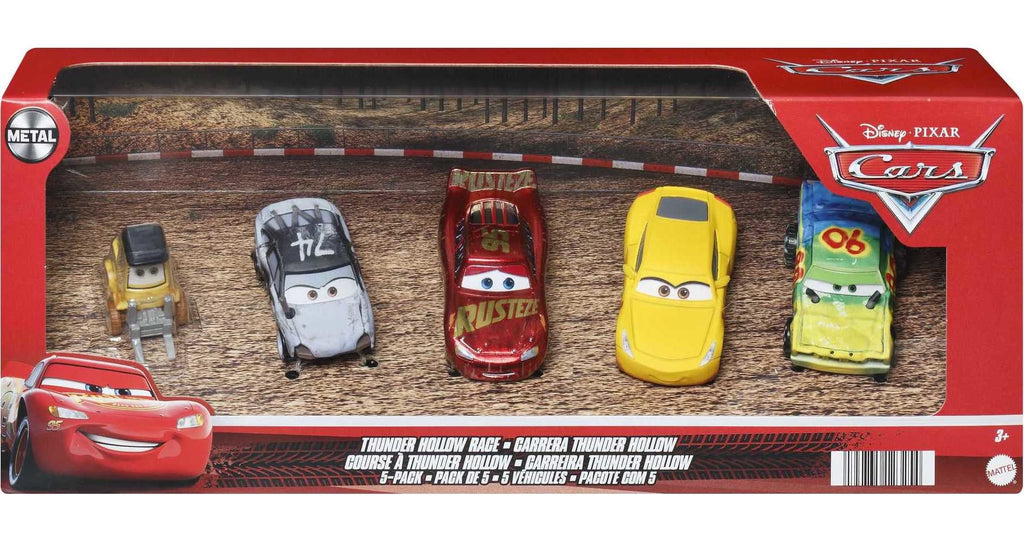 Cars Cars, Hollow 5-Pack of Race Thunder 3 Toy Pixar Vehicle Disney