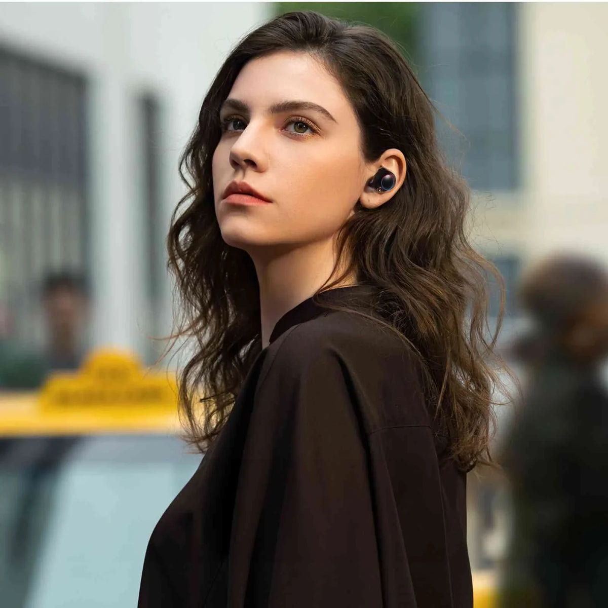 Note K5 Resistance, + Earbuds 5.2 Bluetooth Connection, Connect, True UrbanX Balanced, Black, with Bluetooth liquid IPX5 Boost Dual Lenovo (2018) Wireless Charging Case, Bass Compatible