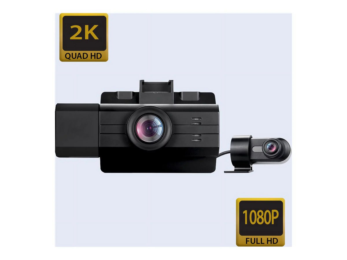 3-Channel Angle View Cabin Pro Scout - Edition View, Adesso G-Sensor Front Surveillance myGEKOgear View, Wide GOSP32G Dash - Rear Cam 2K with by