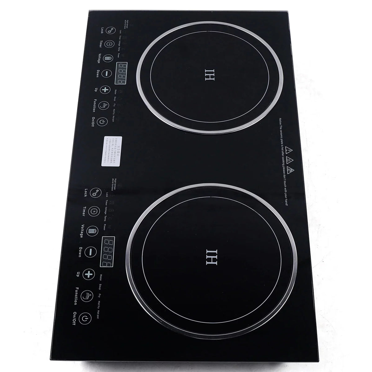 Touch Dual Cooker+1400W Portable Cooker Stove Countertop 1200W ANQIDI Cooktop Digital Sensor Burner Ceramic