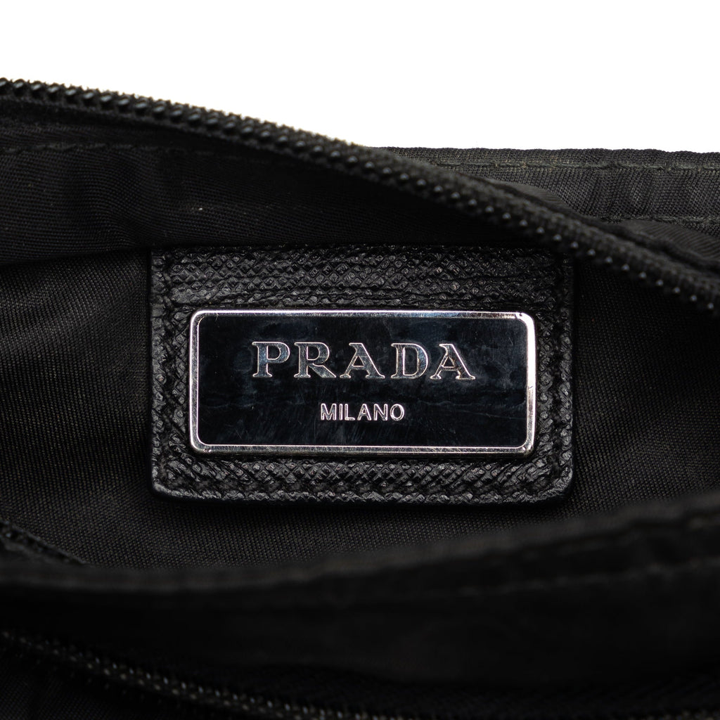 Authenticated Black Pre-Owned Nylon Tessuto Prada Crossbody Fabric Unisex (Good) Bag Crossbody
