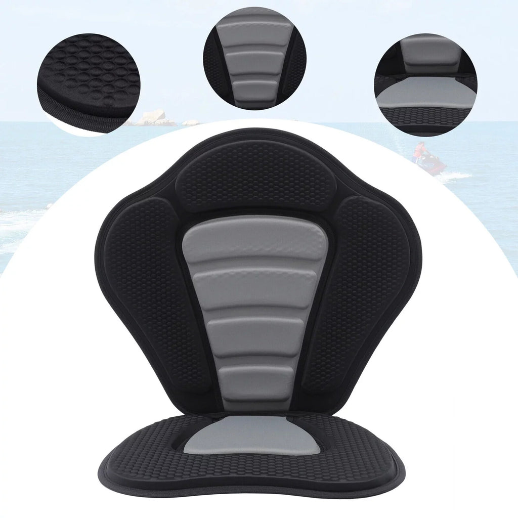 Seat Padded Seat Rafting, Storage Seat Deluxe Canoe Backpack Bag Storage Kayak Adjustable Kayaking, Boat Adjustable Backrest with Kayak Bag Canoeing, for Padded Detachable Drifting, Fishing