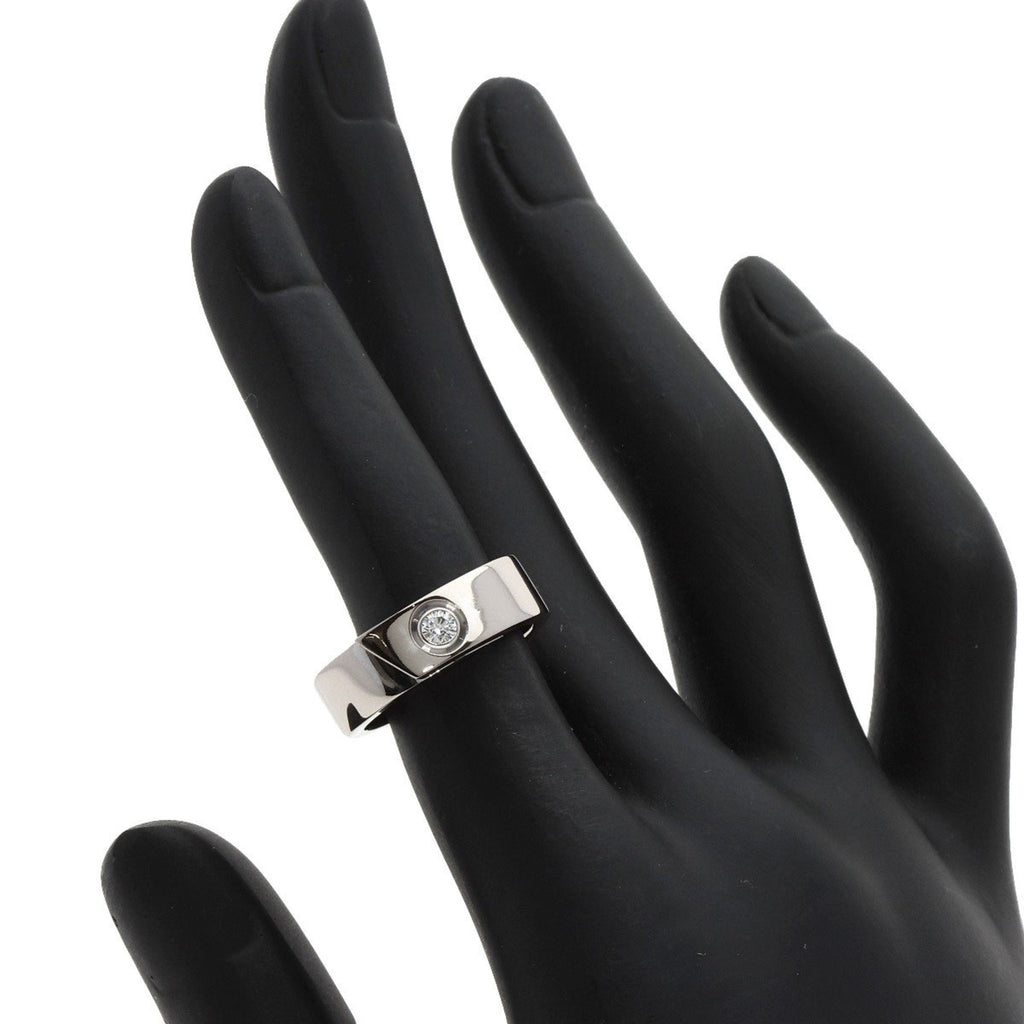 CARTIER Diamond 1P White Pre-Owned Gold, (Good) K18 Ring, #48 Anniversary Women's, Cartier