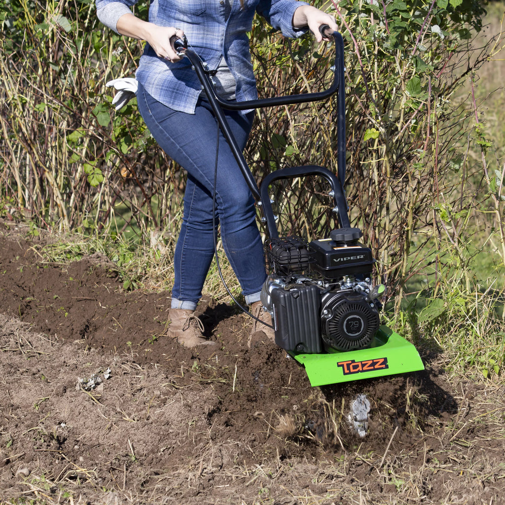 Tiller/Cultivator 79cc Engine, Viper 4-Cycle 2-in-1 35310 TAZZ with