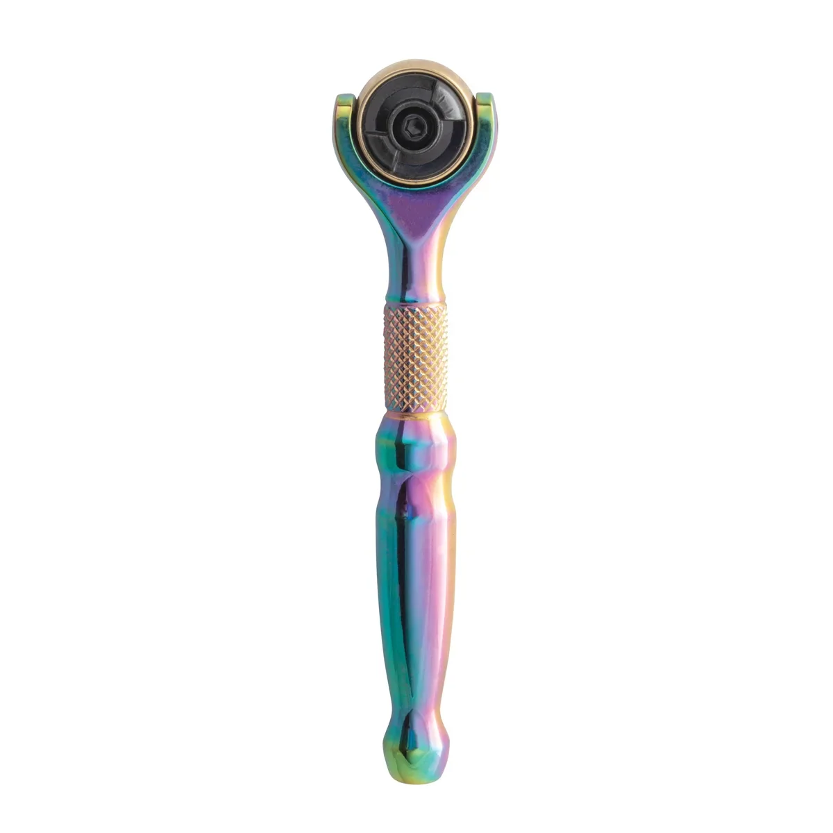 Ratchet Drive 1/4 Titan Head Swivel Micro Titanium in.