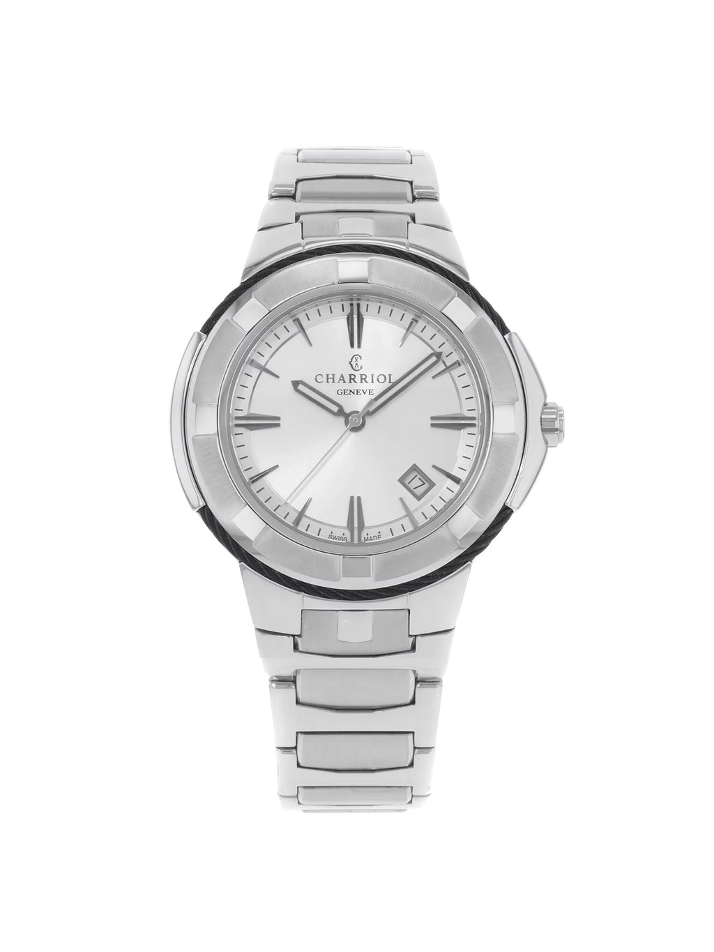 CE443B.930.103 Steel Stainless Mens Silver Dial Celtic Charriol Quartz Watch