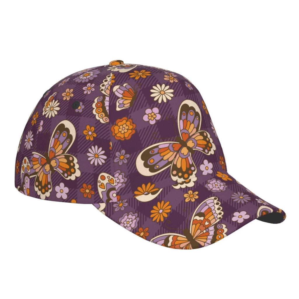 Adjustable Activities Butterflys) Seasons dimension and Cap Running for Plaid Workouts exterior Baseball Dad and Balery All Hat(Buffalo