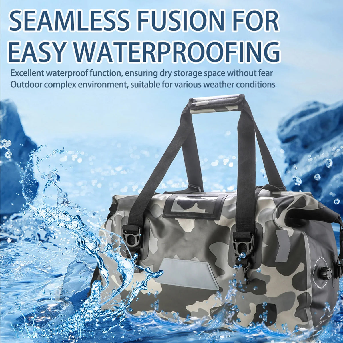 Duffel Nebublu for Waterproof Camping PVC Bag， Motorcycle and Luggage Hiking
