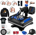 15 x Swing 15 1, Vinyl Printer Away Digital T-Shirts, Press 360 Pillow, Printer, Transfer Banner Printing, Blue Machine Bag, Sublimation Canvas Control LCD Heat for 8 Inches in Precise Transfer
