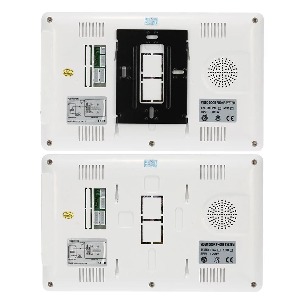 Video OWSOO Rainproof with Phone for Indoor exterior Door Unlock Monitor Wired support Visual Night Doorbell and View 7” System Home Infrared