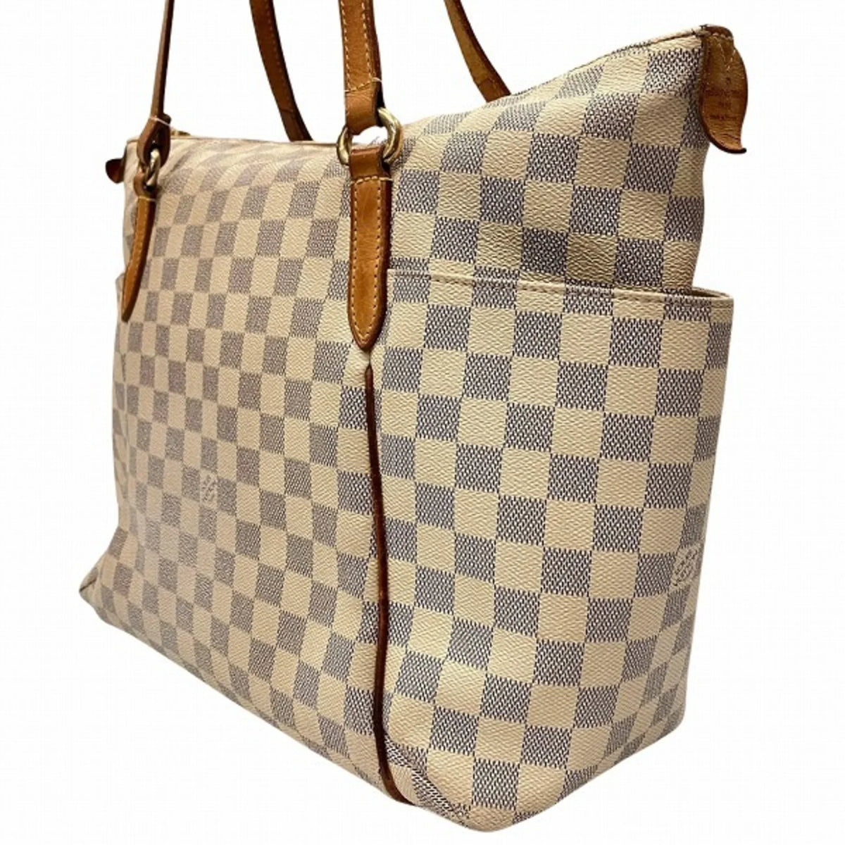 (Fair) N41279 Tote Azur Bag Ladies Totally Shoulder Pre-Owned MM Damier