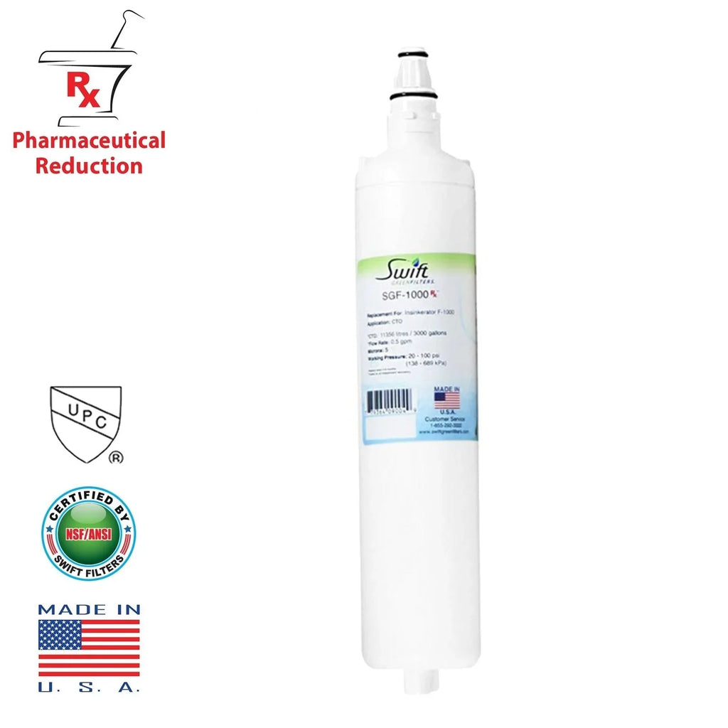 for Green F-1000 ] Filters Swift Filter Rx SGF-1000 Replacement Pack [ Insinkerator 1 liquid