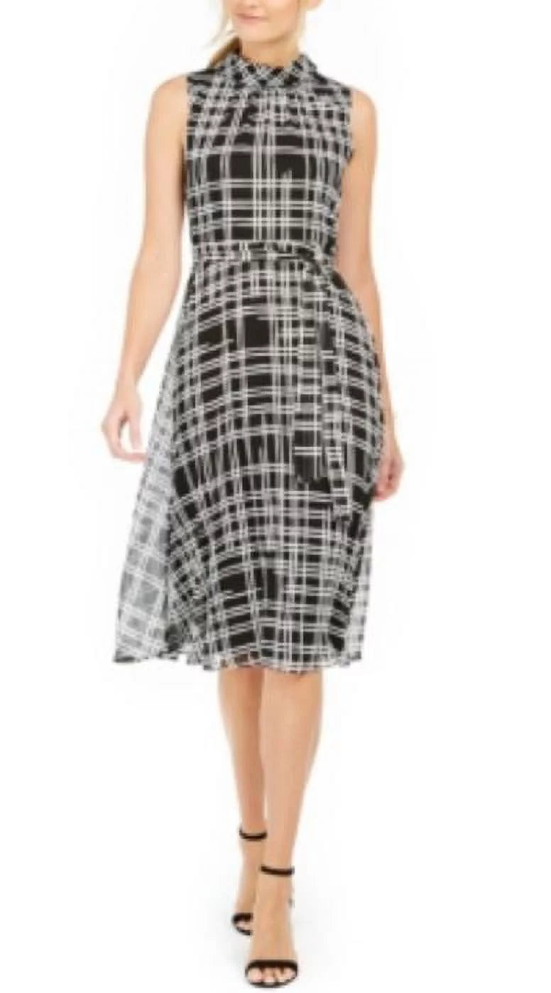 Lagerfeld Print 0 outfit, Black/soft Grid High Neck White, Karl