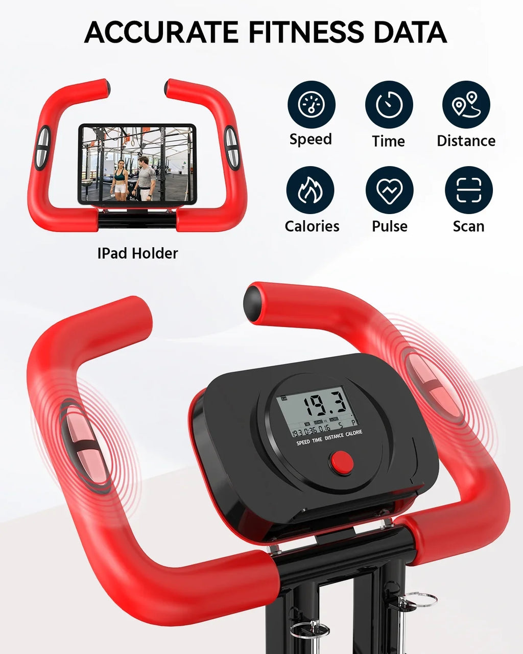 Arm Workout Exercise Quiet Exercise Resistance Bike Bikes lbs Stationary Magnetic with 3-in-1 360 Pooboo Bike Bike Home Folding Bands
