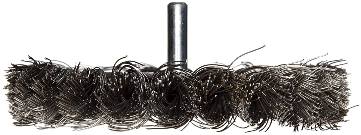Stem, Knot Made Wheel, Wire 4" .014" Fill, the Stem-Mounted USA 17687 1/4" Steel Weiler in