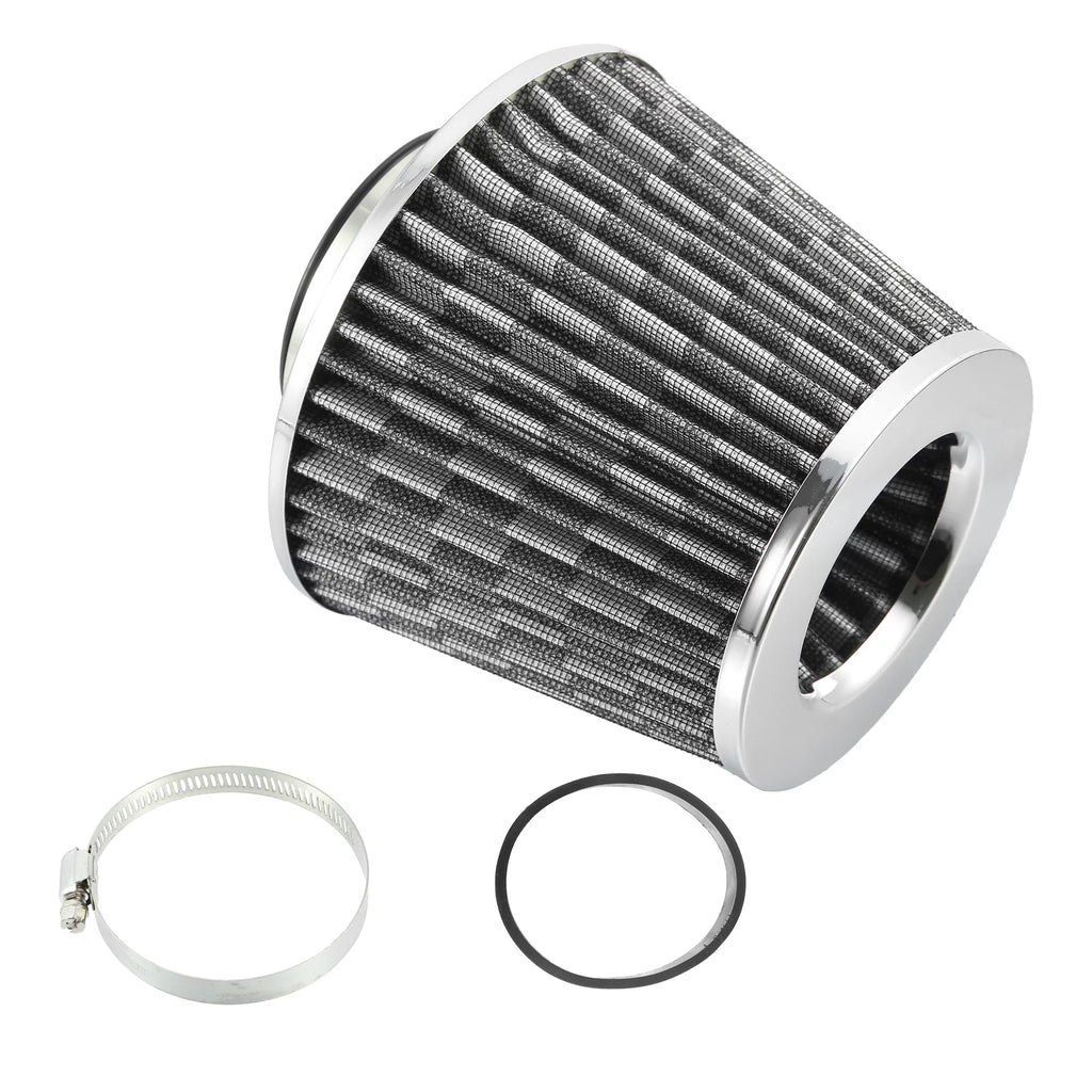 2.7" on Cold Pattern Washable Filter Air 70mm Replacement Ring Clamp Intake Fiber Reducer Inlet Cone Carbon 1pcs Air Dry