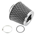2.7" on Cold Pattern Washable Filter Air 70mm Replacement Ring Clamp Intake Fiber Reducer Inlet Cone Carbon 1pcs Air Dry