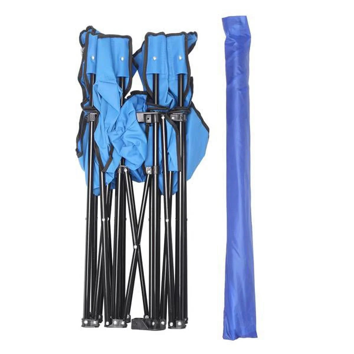 Folding Chair, Pool Bag, Portable exterior Camping Blue High exterior SYTHERS Patio Beach Camping Strength for Table Chair, with Beach Chair Park Double Holder Carrying Beverage Mini