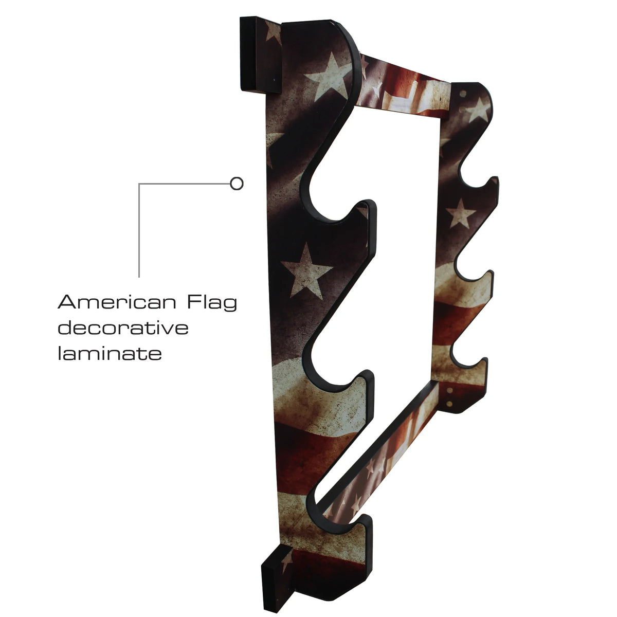 Finish Assembly - Indoor 3 Easy Rack Convenient Creek Americana Display Rush Rifle/Shotgun Storage Wall Creations