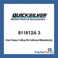 Trim 3 Mercury 3 Mercury - Outboard- Pump 811612A 811612A Kit O-Ring Mercruiser Quicksilver