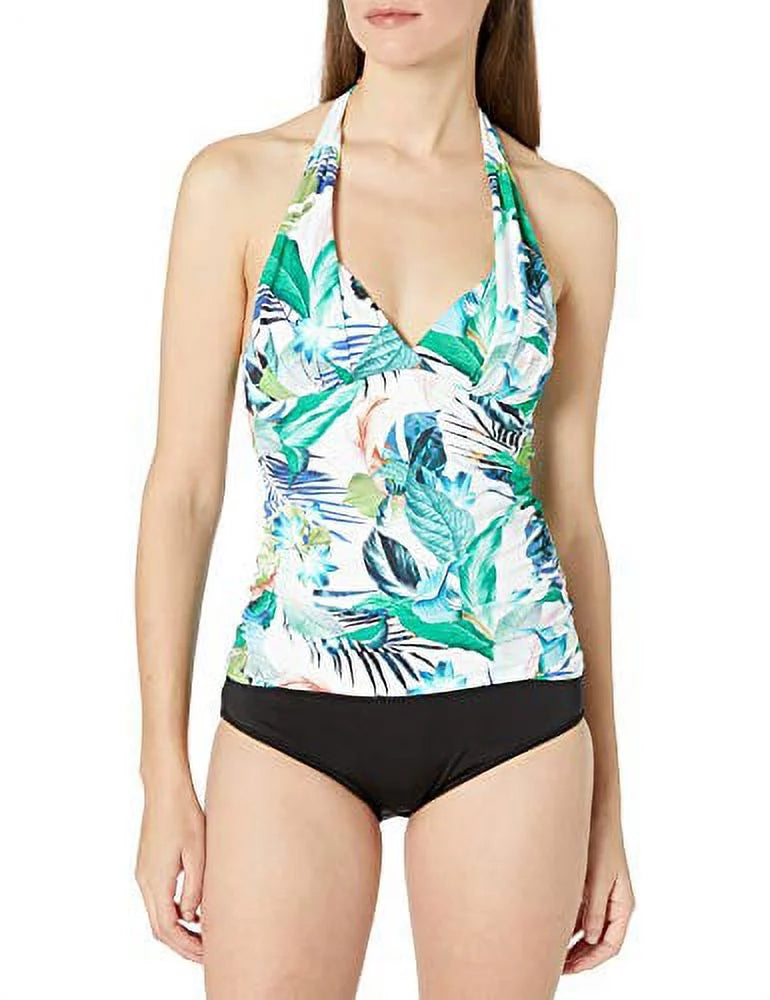 0 Top, Swimsuit Tankini Blanca V-Neck Women's Halter Multi//in La The Monument,