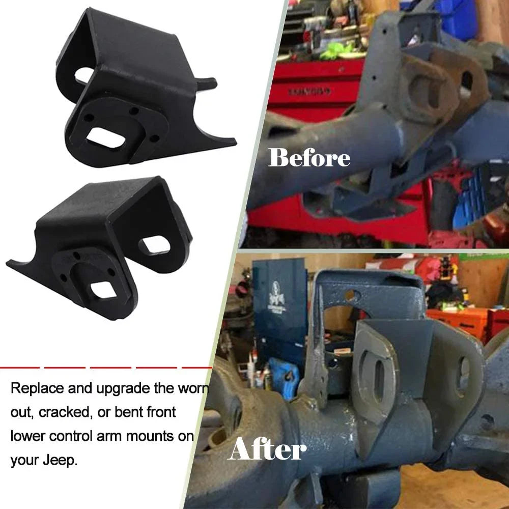 Bracket Jeep Control for Brackets MJ TJ Front Lower ZJ XJ Arm Side Mount NIXFACE 84-06 Axle