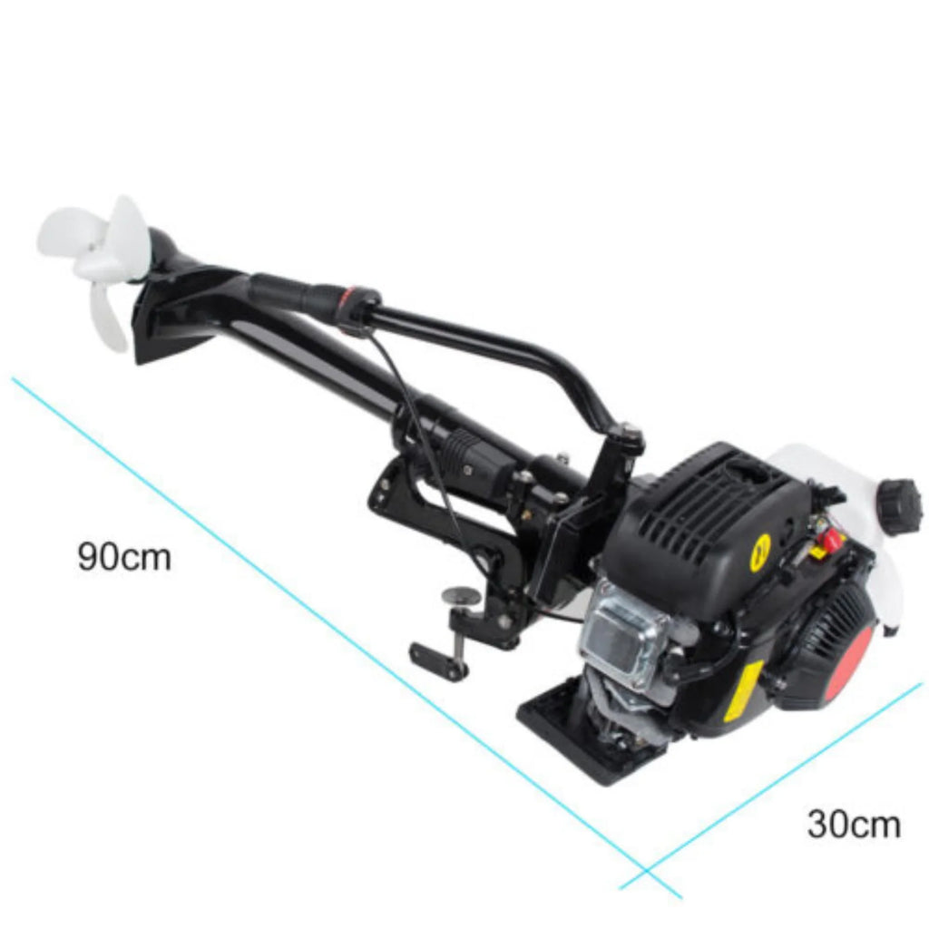 Powerful 3.6 Boat Outboard 4-Stroke Cooling Advanced Engine Air System Motor: HP Efficient with 55CC