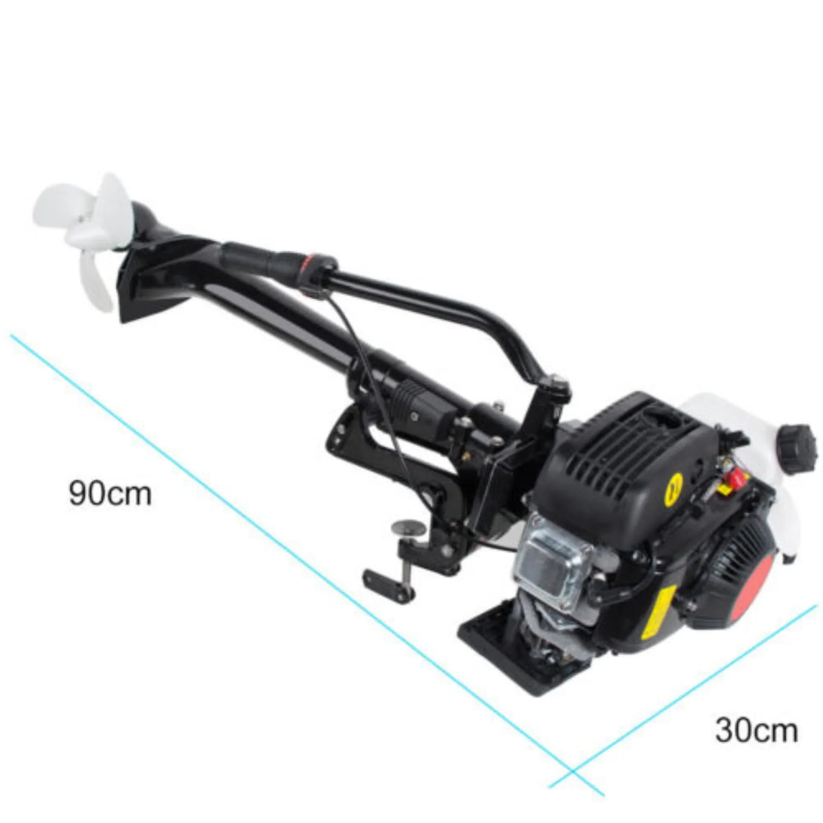 Powerful 3.6 Boat Outboard 4-Stroke Cooling Advanced Engine Air System Motor: HP Efficient with 55CC
