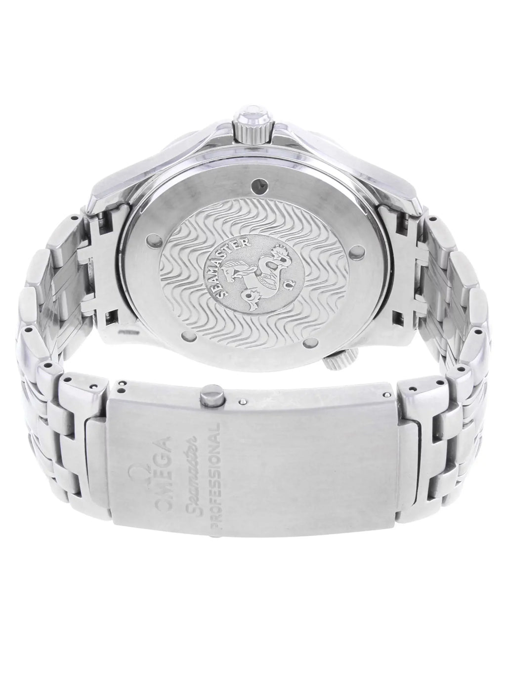 Seamaster Watch Steel Omega 41mm Wave Diver Blue Dial Automatic Men 300m 2532.80