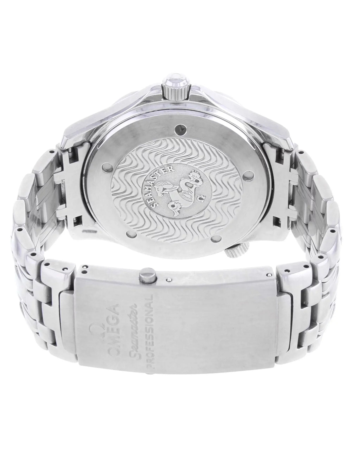 Seamaster Watch Steel Omega 41mm Wave Diver Blue Dial Automatic Men 300m 2532.80