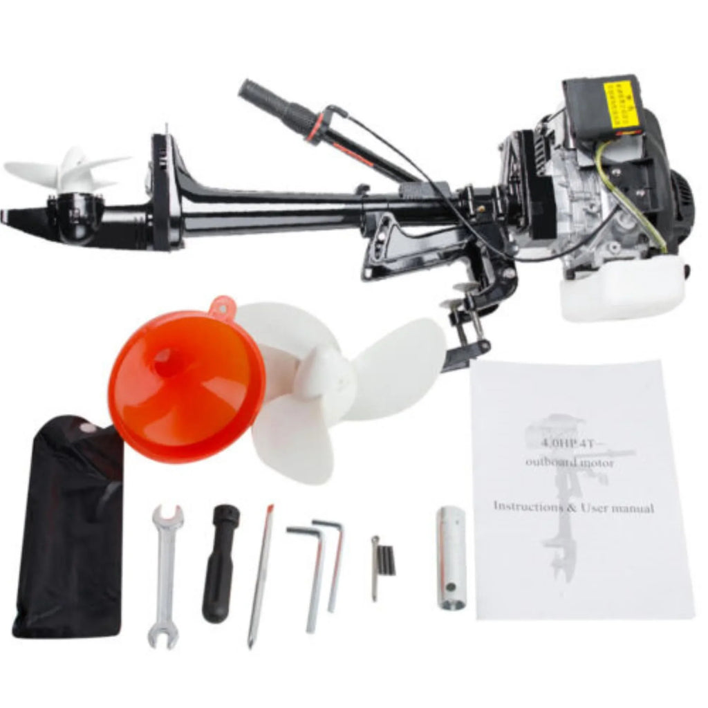 Powerful 3.6 Boat Outboard 4-Stroke Cooling Advanced Engine Air System Motor: HP Efficient with 55CC