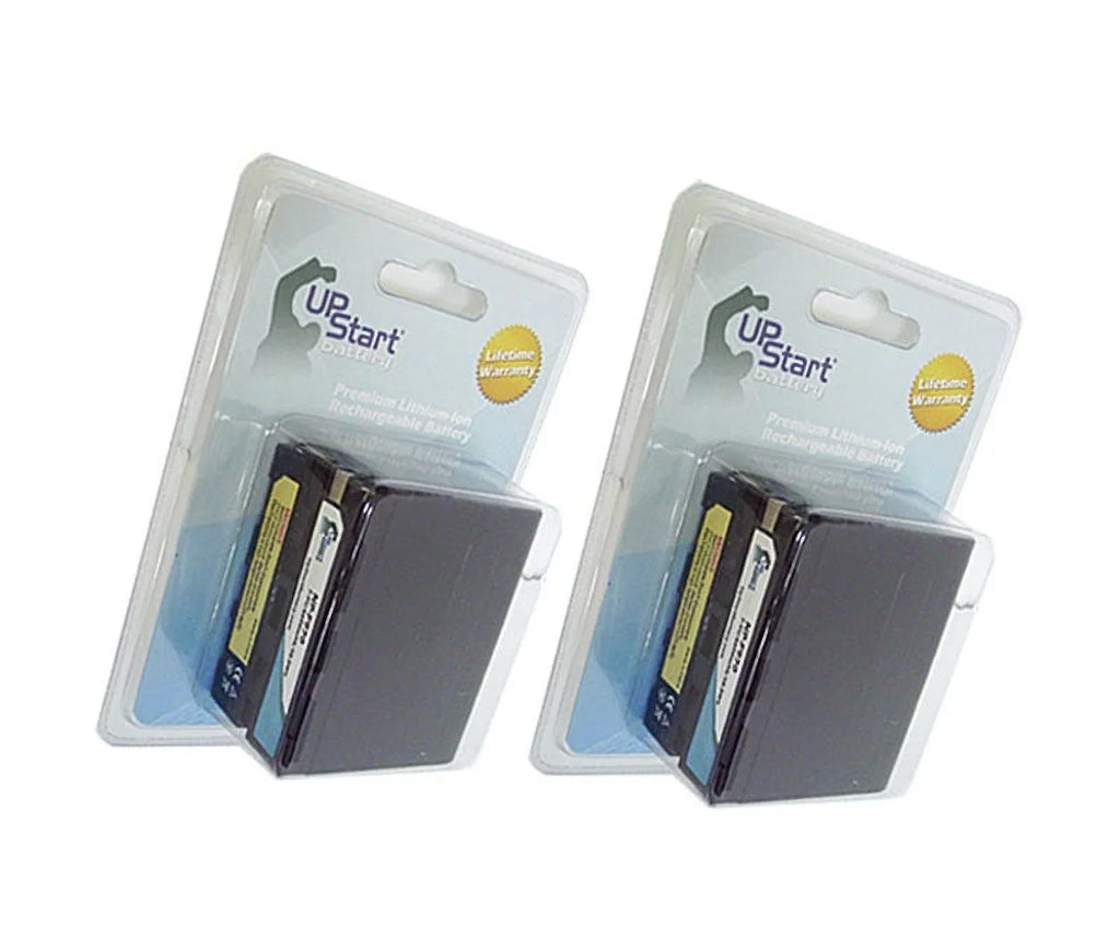 Battery Battery High Replacement Capacity 2x - Camera Pack NP-F970 Lithium-Ion) 7.4V, High - Battery Capacity for (6600mAh, UpStart GV-A500 Digital