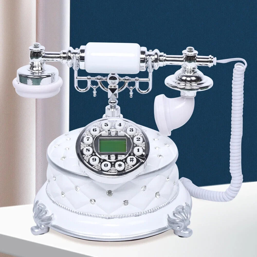 Old Retro Phone Home Home/ Antique Office Vintage Telephone Dial Fashioned