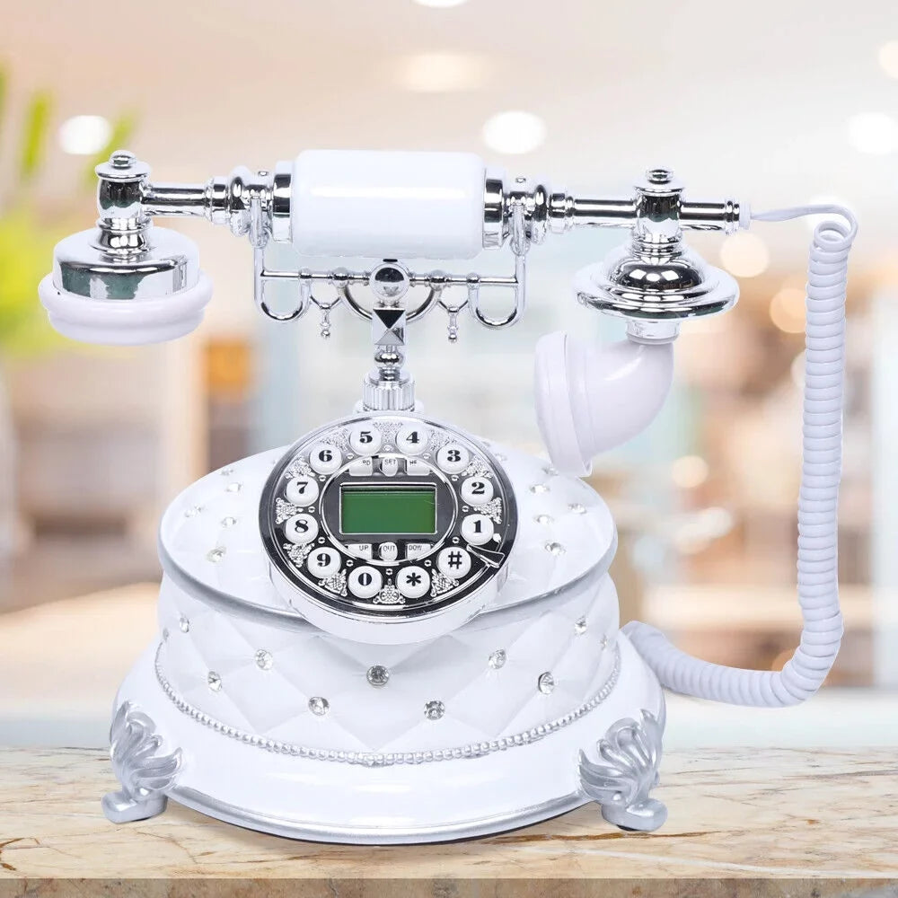 Old Retro Phone Home Home/ Antique Office Vintage Telephone Dial Fashioned