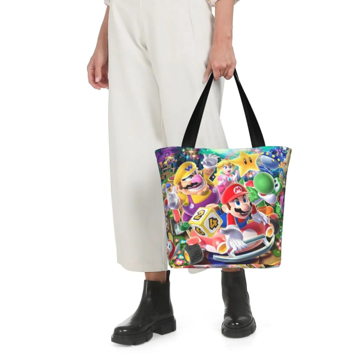 Work Tote Shopping Beach Business Large For Women's Capacity Shoulder Super Poster Handbag Travel Bag School Mario