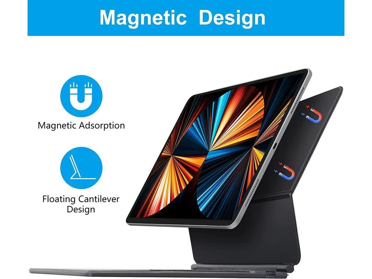 Backlit 6th 2020 Gen Cover / Gen 2022 Trackpad Keyboard - 4th / 12.9 Magnetic 2018 iPad Magic Smart Keyboard Pro Gen for / Gen 5th 3rd Stand 2021