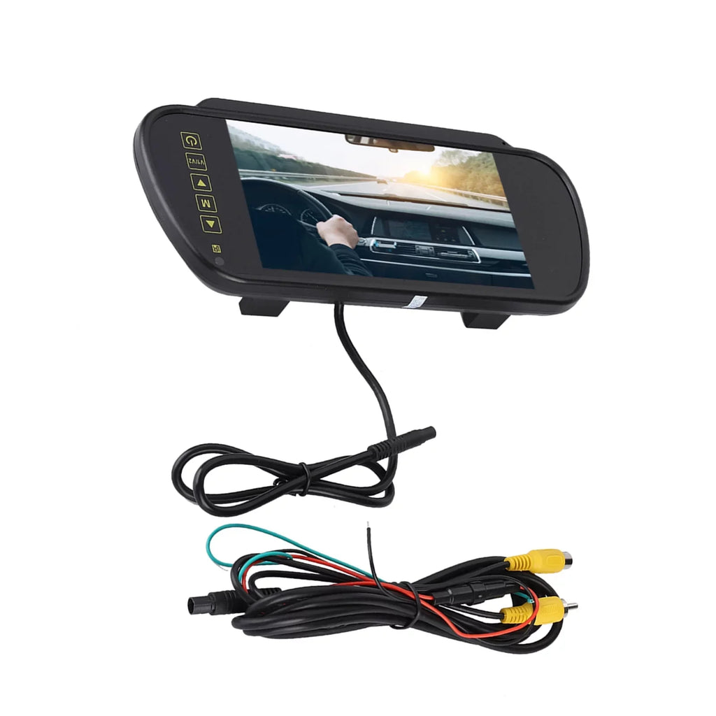 Auto Camera Mirror-7inch With Mirror Car Durlclth Bracket Rearview View Dimming Rearview Monitor LCD Rear