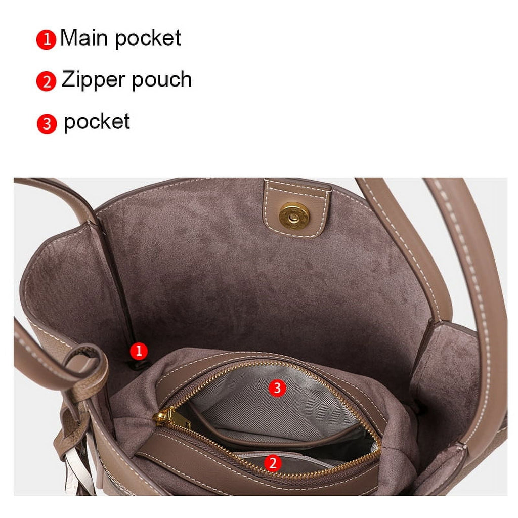 Fashion Aidrani women's commuter new Ladies bag 2024 retro Tote bag leather