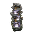 Kmowoo Fountain 40inches Lights Stacked Rock LED liquid Simulated High with