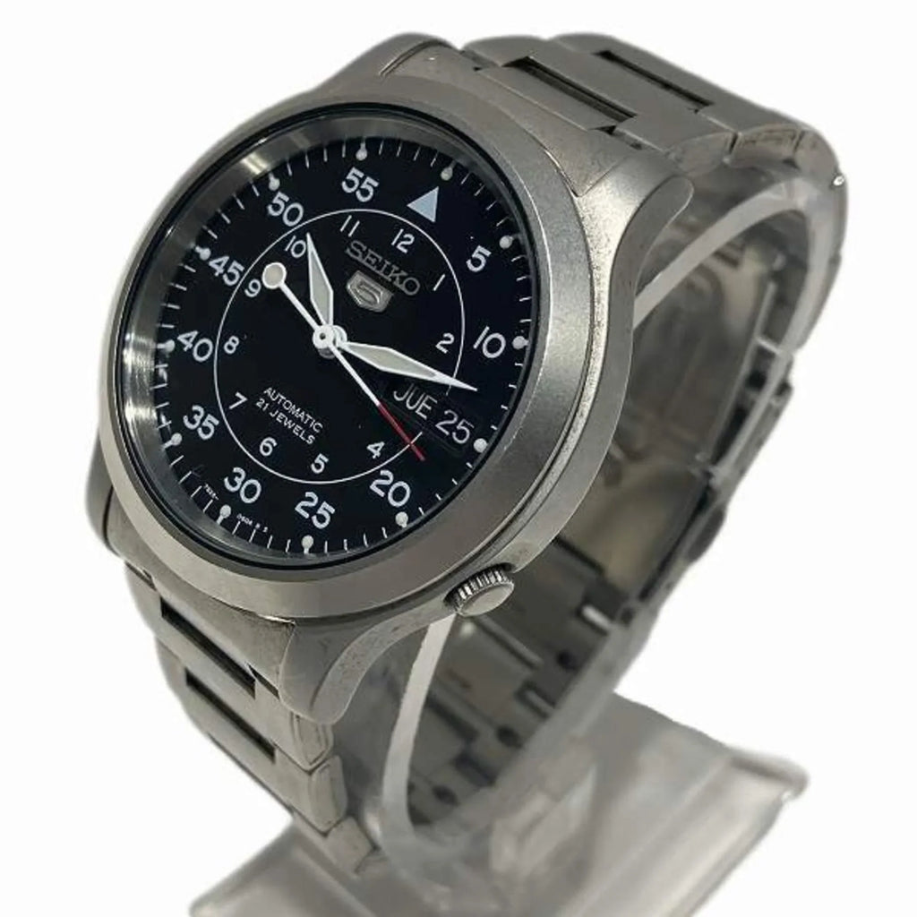 Automatic 21 Seiko Men's (Good) JEWELS 7S26-02J0 Pre-Owned Seiko5 Watch