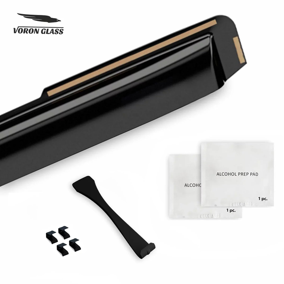 Voron 200262 Odyssey Visors, Vent Deflectors, 2018-2024, Window Rain in-Channel Guards Glass Pieces - Durable 4 Window for Extra Honda
