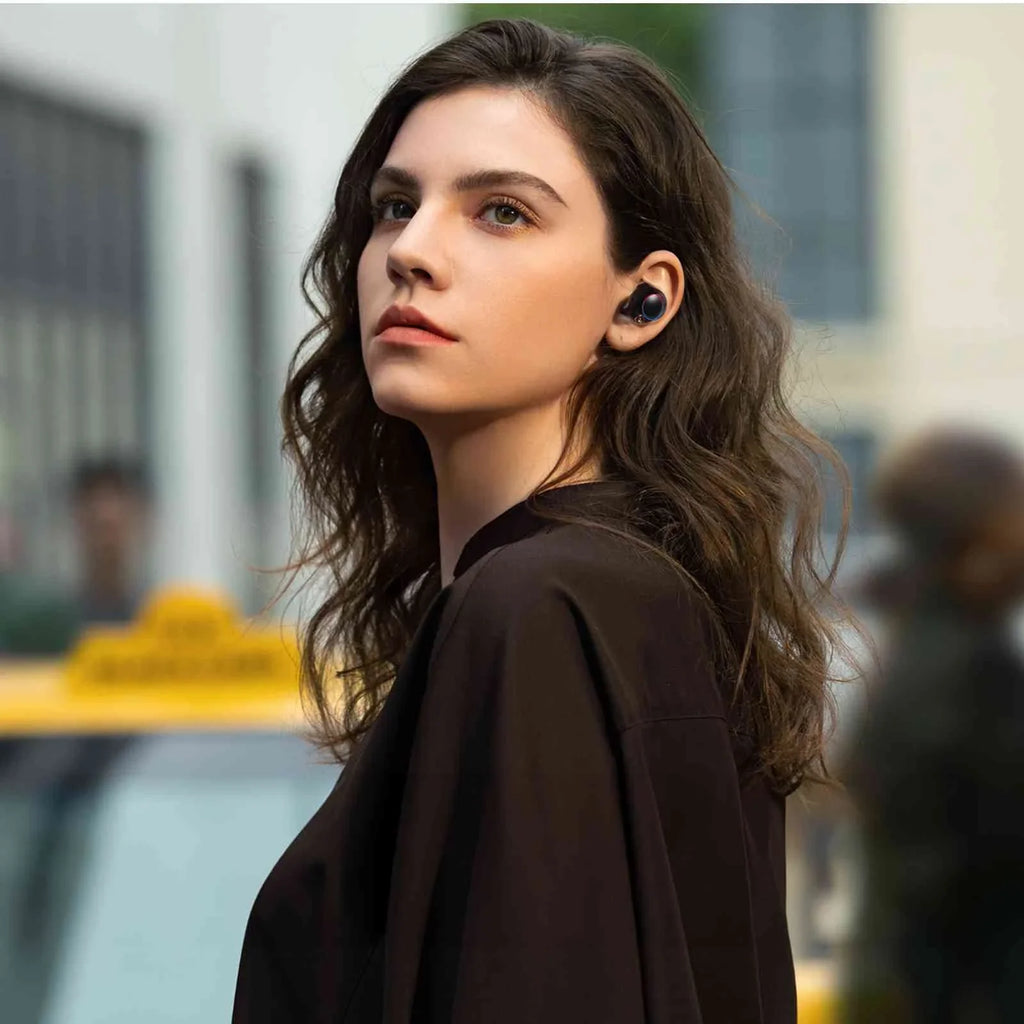 5.2 Bluetooth Dual Charging liquid Wireless Balanced, Compatible Bass + Case, True Connection, with Youth IPX5 Bluetooth Z6 UrbanX Resistance, Connect, Lenovo Black, Earbuds Boost