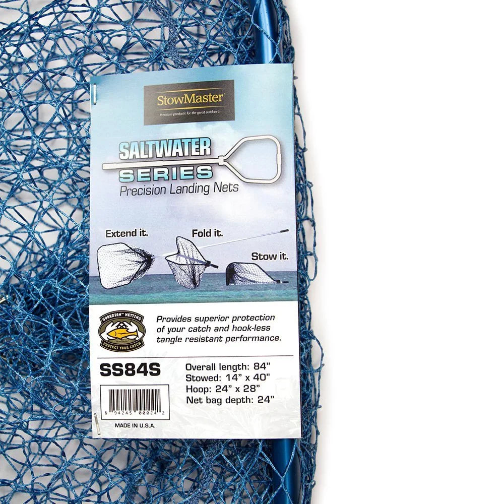 Saltwater Bonefish, Norsemen Net, Redfish, Silver 84" StowMaster Snapper