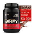28 100% Chocolate, Protein, Gold lb, Optimum Servings Protein Nutrition, 2 Milk Powder, Extreme Whey 24g Standard