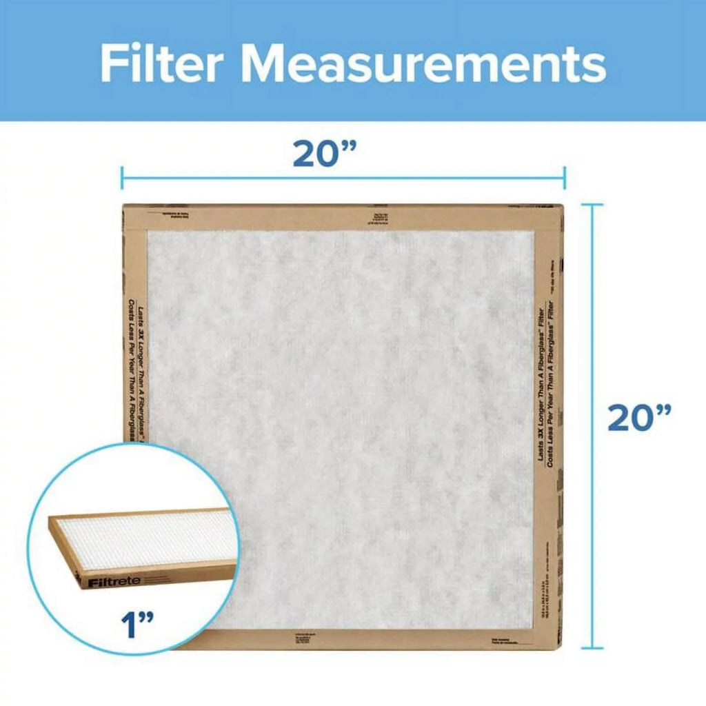 x 25" 1" Panel 16" x Air 2-Pack Flat FIlter Filtrete